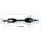Purchase Top-Quality TRAKMOTIVE - TO8222 - CV Axle Shaft pa2