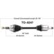 Purchase Top-Quality TRAKMOTIVE - TO8247 - CV Axle Shaft pa4