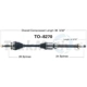 Purchase Top-Quality TRAKMOTIVE - TO8270 - CV Axle Shaft pa2
