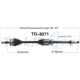 Purchase Top-Quality TRAKMOTIVE - TO8271 - CV Axle Shaft pa2