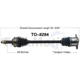 Purchase Top-Quality TRAKMOTIVE - TO8284 - CV Axle Shaft pa2