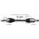 Purchase Top-Quality TRAKMOTIVE - TO8301 - CV Axle Shaft pa2