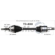 Purchase Top-Quality TRAKMOTIVE - TO8303 - CV Axle Shaft pa2