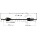 Purchase Top-Quality TRAKMOTIVE - TO8329 - CV Axle Shaft pa2