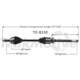 Purchase Top-Quality TRAKMOTIVE - TO8330 - CV Axle Shaft pa2