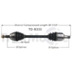 Purchase Top-Quality TRAKMOTIVE - TO8333 - CV Axle Shaft pa5