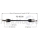 Purchase Top-Quality TRAKMOTIVE - TO8338 - CV Axle Shaft pa2