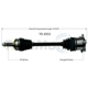 Purchase Top-Quality TRAKMOTIVE - TO8352 - CV Axle Shaft pa3