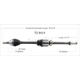 Purchase Top-Quality TRAKMOTIVE - TO8414 - CV Axle Shaft pa1