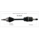 Purchase Top-Quality TRAKMOTIVE - TO8420 - CV Axle Shaft pa1