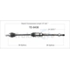 Purchase Top-Quality TRAKMOTIVE - TO8438 - CV Axle Shaft pa5