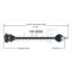 Purchase Top-Quality TRAKMOTIVE - VW8058 - CV Axle Shaft pa3