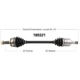 Purchase Top-Quality New CV Shaft by WORLDPARTS - 189321 pa1