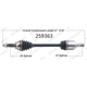Purchase Top-Quality New CV Shaft by WORLDPARTS - 259363 pa1