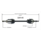 Purchase Top-Quality New CV Shaft by WORLDPARTS - 329145 pa1