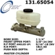 Purchase Top-Quality New Master Cylinder by CENTRIC PARTS - 131.65054 pa8