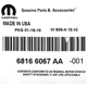 Purchase Top-Quality Oil Filter Adapter Gasket by MOPAR - 68166067AA pa3