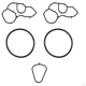 Purchase Top-Quality Oil Filter Gasket Set by FEL-PRO - ES73901 pa1