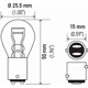 Purchase Top-Quality Parking Light by HELLA - 1157TB pa11