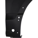 Purchase Top-Quality Passenger Side Front Fender Assembly - FO1241300 pa5