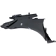 Purchase Top-Quality VARIOUS MANUFACTURERS - TO1241255C - Passenger Side Front Fender Assembly pa4