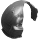 Purchase Top-Quality Passenger Side Front Fender Inner Panel - KI1249162 pa1