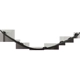 Purchase Top-Quality Passenger Side Rear Bumper Molding - HO1147103 pa2