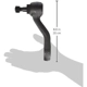 Purchase Top-Quality MEVOTECH - MK6654 - Pitman Arm pa24