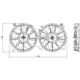 Purchase Top-Quality Radiator And Condenser Fan Assembly by TYC - 622150 pa10