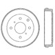 Purchase Top-Quality CENTRIC PARTS - 122.42027 - Rear Brake Drum pa3