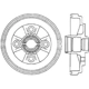 Purchase Top-Quality Tambour de frein arrière par CENTRIC PARTS - 123.44034 pa3