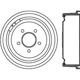 Purchase Top-Quality Tambour de frein arrière by CENTRIC PARTS - 123.65020 pa1