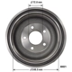 Purchase Top-Quality ULTRA - MID82 - Rear Brake Drum pa2