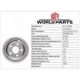 Purchase Top-Quality Rear Brake Drum by WORLDPARTS - WS1-180008 pa12