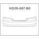 Purchase Top-Quality Rear Bumper Cover - HO1100233 pa1