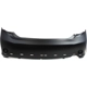 Purchase Top-Quality Rear Bumper Cover - TO1100265C Capa Certified Capa Certified pa3