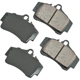 Purchase Top-Quality Rear Ceramic Pads by AKEBONO - EUR738 pa7