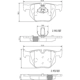 Purchase Top-Quality Rear Ceramic Pads by BREMBO - P06056N pa2