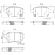 Purchase Top-Quality Rear Ceramic Pads by BREMBO - P23156N pa2