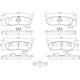 Purchase Top-Quality Rear Ceramic Pads by BREMBO - P24083N pa2