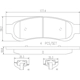 Purchase Top-Quality Rear Ceramic Pads by BREMBO - P24117N pa3
