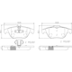 Purchase Top-Quality Rear Ceramic Pads by BREMBO - P50068N pa2