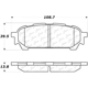 Purchase Top-Quality Plaquette arrière en céramique by CENTRIC PARTS - 103.10040 pa3