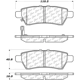 Purchase Top-Quality CENTRIC PARTS - 103.11010 - Rear Ceramic Pads pa1