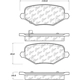 Purchase Top-Quality Rear Ceramic Pads by CENTRIC PARTS - 103.17190 pa6