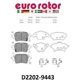 Purchase Top-Quality EUROROTOR - ID2202H - Rear Ceramic Pads pa3