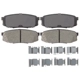 Purchase Top-Quality IDEAL BRAKE - TCD1304 - Rear Disc Brake Pad Set pa1