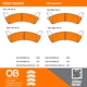 Purchase Top-Quality QUALITY-BUILT - 1000-0666C - Rear Disc Brake Pad Set pa5