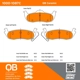 Purchase Top-Quality QUALITY-BUILT - 1000-1087C - Rear Disc Brake Pad Set pa5