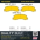 Purchase Top-Quality QUALITY-BUILT - 1001-0325C - Rear Disc Brake Pad Set pa6